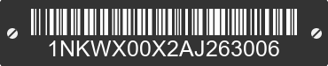2010 KENWORTH W9 Series 1NKWX00X2AJ263006 VIN decoded