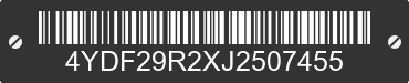 2018 KEYSTONE Keystone 4YDF29R2XJ2507455 VIN decoded