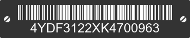 2019 KEYSTONE Keystone 4YDF3122XK4700963 VIN decoded