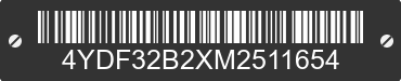 2021 KEYSTONE Keystone 4YDF32B2XM2511654 VIN decoded