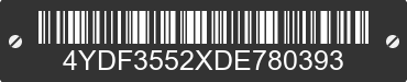 2013 KEYSTONE Keystone 4YDF3552XDE780393 VIN decoded