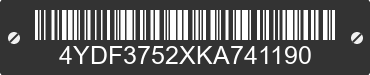 2019 KEYSTONE Keystone 4YDF3752XKA741190 VIN decoded