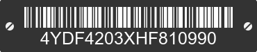 2017 KEYSTONE Keystone 4YDF4203XHF810990 VIN decoded