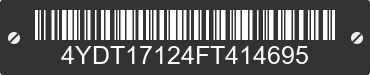 2015 KEYSTONE Keystone 4YDT17124FT414695 VIN decoded