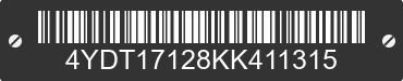 2019 KEYSTONE Keystone 4YDT17128KK411315 VIN decoded