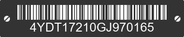 2016 KEYSTONE Keystone 4YDT17210GJ970165 VIN decoded