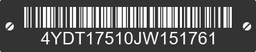 2018 KEYSTONE Keystone 4YDT17510JW151761 VIN decoded