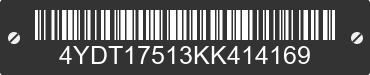 2019 KEYSTONE Keystone 4YDT17513KK414169 VIN decoded