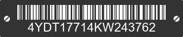 2019 KEYSTONE Keystone 4YDT17714KW243762 VIN decoded