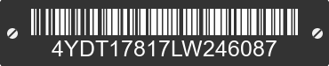 2020 KEYSTONE Keystone 4YDT17817LW246087 VIN decoded