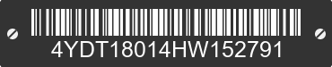 2017 KEYSTONE Keystone 4YDT18014HW152791 VIN decoded