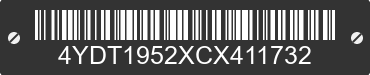 2012 KEYSTONE Keystone 4YDT1952XCX411732 VIN decoded