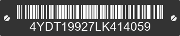 2020 KEYSTONE Keystone 4YDT19927LK414059 VIN decoded