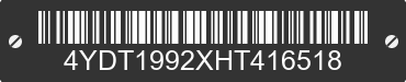 2017 KEYSTONE Keystone 4YDT1992XHT416518 VIN decoded