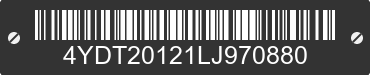 2020 KEYSTONE Keystone 4YDT20121LJ970880 VIN decoded