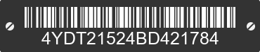 2011 KEYSTONE Keystone 4YDT21524BD421784 VIN decoded