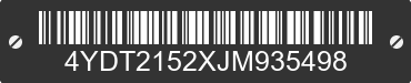 2018 KEYSTONE Keystone 4YDT2152XJM935498 VIN decoded