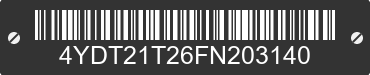 2015 KEYSTONE Keystone 4YDT21T26FN203140 VIN decoded