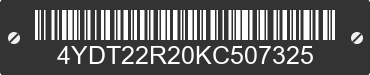 2019 KEYSTONE Keystone 4YDT22R20KC507325 VIN decoded