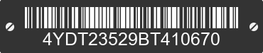 2011 KEYSTONE Keystone 4YDT23529BT410670 VIN decoded