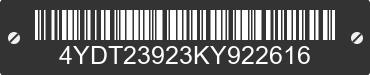 2019 KEYSTONE Keystone 4YDT23923KY922616 VIN decoded