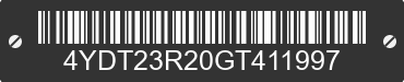 2016 KEYSTONE Keystone 4YDT23R20GT411997 VIN decoded