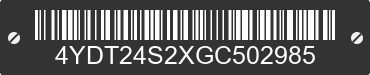 2016 KEYSTONE Keystone 4YDT24S2XGC502985 VIN decoded