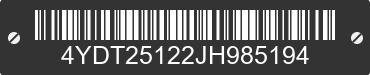 2018 KEYSTONE Keystone 4YDT25122JH985194 VIN decoded