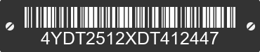 2013 KEYSTONE Keystone 4YDT2512XDT412447 VIN decoded