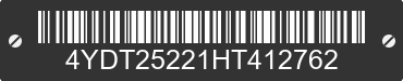 2017 KEYSTONE Keystone 4YDT25221HT412762 VIN decoded