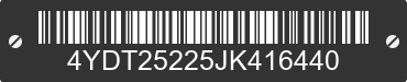 2018 KEYSTONE Keystone 4YDT25225JK416440 VIN decoded