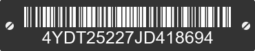 2018 KEYSTONE Keystone 4YDT25227JD418694 VIN decoded