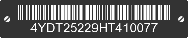 2017 KEYSTONE Keystone 4YDT25229HT410077 VIN decoded