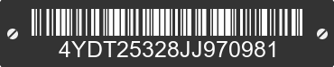 2018 KEYSTONE Keystone 4YDT25328JJ970981 VIN decoded