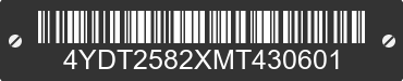 2021 KEYSTONE Keystone 4YDT2582XMT430601 VIN decoded