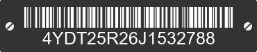 2018 KEYSTONE Keystone 4YDT25R26J1532788 VIN decoded