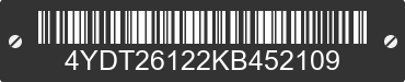 2019 KEYSTONE Keystone 4YDT26122KB452109 VIN decoded