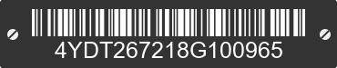 2008 KEYSTONE Keystone 4YDT267218G100965 VIN decoded
