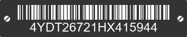 2017 KEYSTONE Keystone 4YDT26721HX415944 VIN decoded