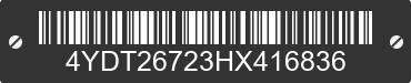 2017 KEYSTONE Keystone 4YDT26723HX416836 VIN decoded