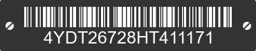 2017 KEYSTONE Keystone 4YDT26728HT411171 VIN decoded
