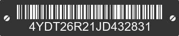 2018 KEYSTONE Keystone 4YDT26R21JD432831 VIN decoded