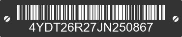 2018 KEYSTONE Keystone 4YDT26R27JN250867 VIN decoded