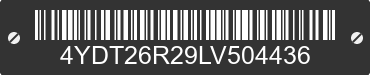 2020 KEYSTONE Keystone 4YDT26R29LV504436 VIN decoded