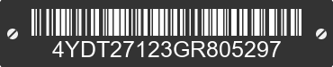 2016 KEYSTONE Keystone 4YDT27123GR805297 VIN decoded