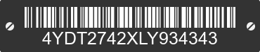2020 KEYSTONE Keystone 4YDT2742XLY934343 VIN decoded
