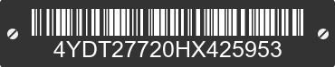 2017 KEYSTONE Keystone 4YDT27720HX425953 VIN decoded