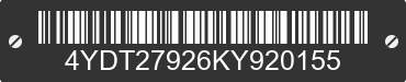 2019 KEYSTONE Keystone 4YDT27926KY920155 VIN decoded