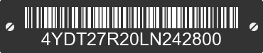 2020 KEYSTONE Keystone 4YDT27R20LN242800 VIN decoded