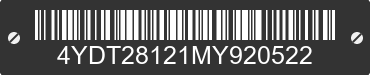 2021 KEYSTONE Keystone 4YDT28121MY920522 VIN decoded